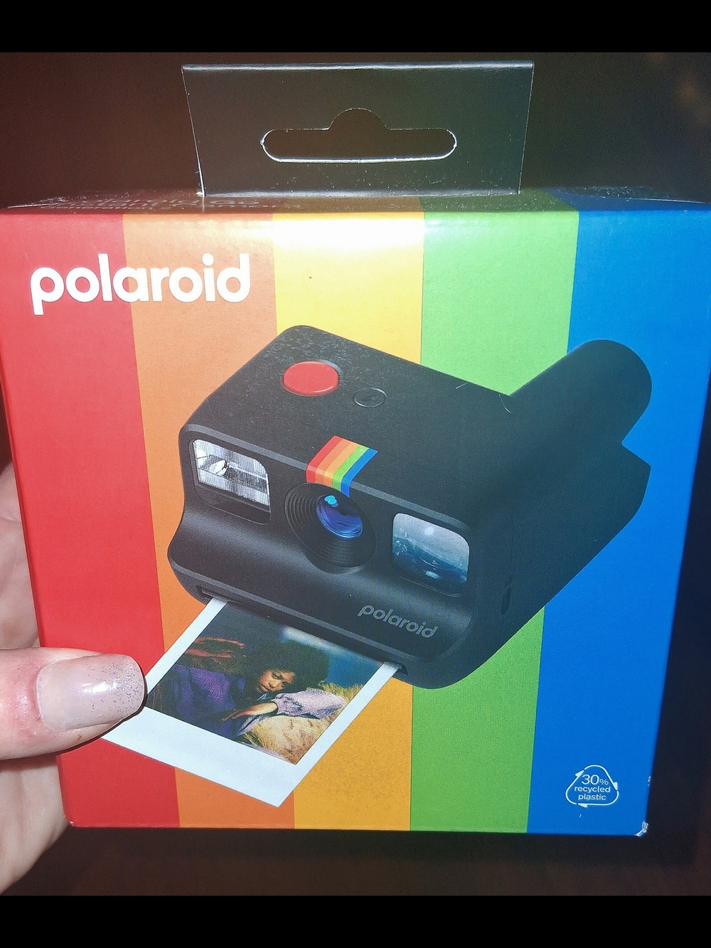 Polaroid Green and Orange Packaging Box